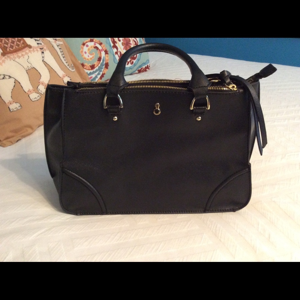 London Fog Sophia Triple Satchel Purse
